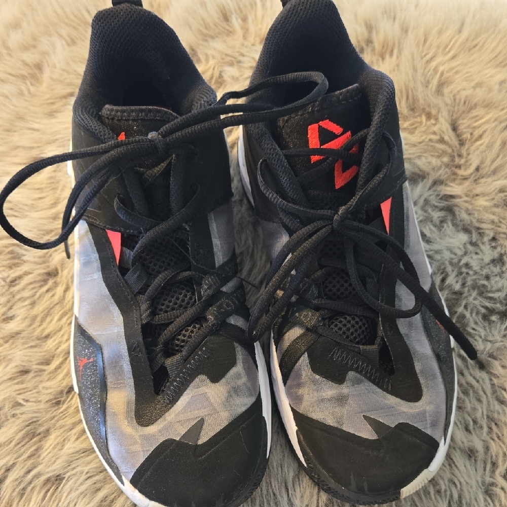 Black and Red Athletic Shoes